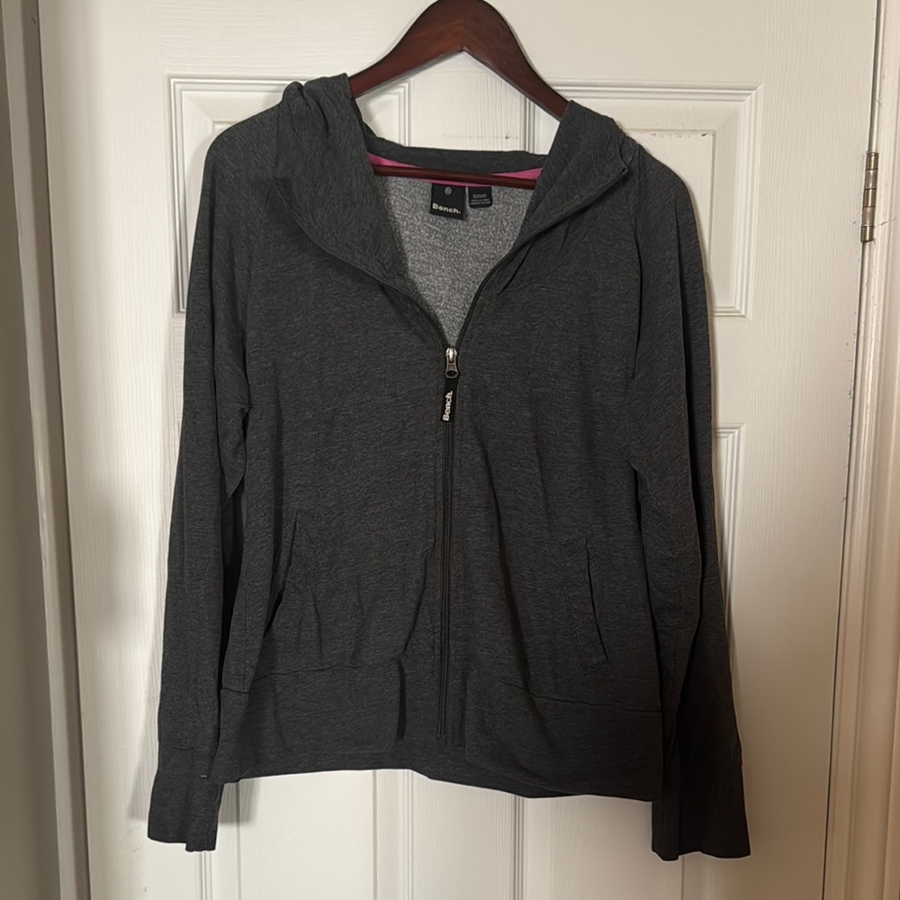 Bench Dark Gray Zip-Up Hoodie